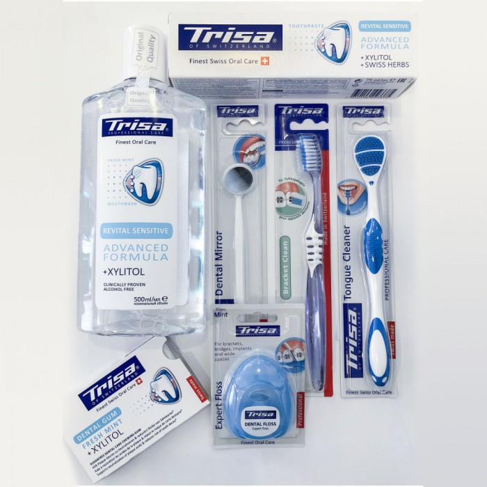 Set igiena dentara Sensitive Bracket Clean Trisa - NOU