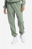 Reebok Classic pantaloni de bumbac Classic AE Archive Fit culoarea verde, uni IC0194-green