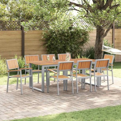 vidaXL Scaun pentru Grădină 8 pcs Maro 56 x 57 x 87cm 3284396 foto