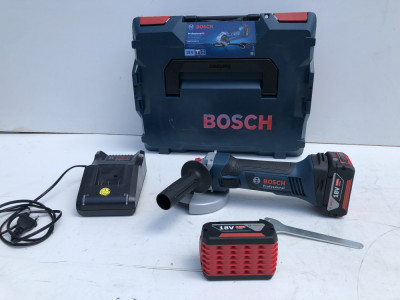 Polizor Unghiular pe Baterie Bosch GWS 18-125 V-Li Fabricatie 2021 foto