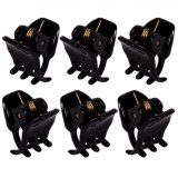 Set Clame Păr, 6 Buc, Negru, Dimensiune 1cm, Plastic, Oem