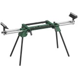 HOMCOM Suport pentru fierăstrău inglet pliabil universal cu 2 role de sprijin &Icirc;nălțime și lățime reglabile Capacitate 200 kg Verde | Aosom Romania