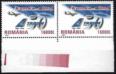Romania 2004 - Lp 1646 - TAROM - 50 de ani de existenta - pereche, MNH *** foto