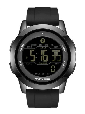 NORTH EDGE APOLLO , Ceas sport digital rezistent 50M, ecran FSTN, cronometru, alarme multiple, fus orar dublu, curea silicon usoara foto