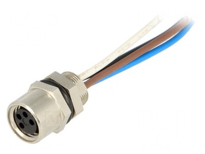 Conector M8 Mamă 4 PIN cu Cabluri IP67 foto