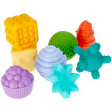 Bam-Bam Set of Textured Toys jucărie cu activități 6m+ 8 buc, Bam Bam