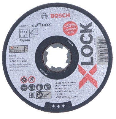 X-LOCK TRENNSCH. 125X1,0 STD F INOX GER. 2608619262 Robot / aparat bucatarie BOSCH foto