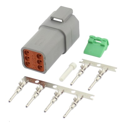 Conector auto, DT, 6 pini, DEUTSCH, S-DT 04-6 P, T136113 foto