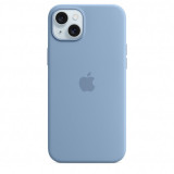 Husa de protectie Silicone Case with MagSafe pentru iPhone 15 Plus, Winter Blue, Apple