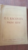 Pagini alese- E. G. Racovita