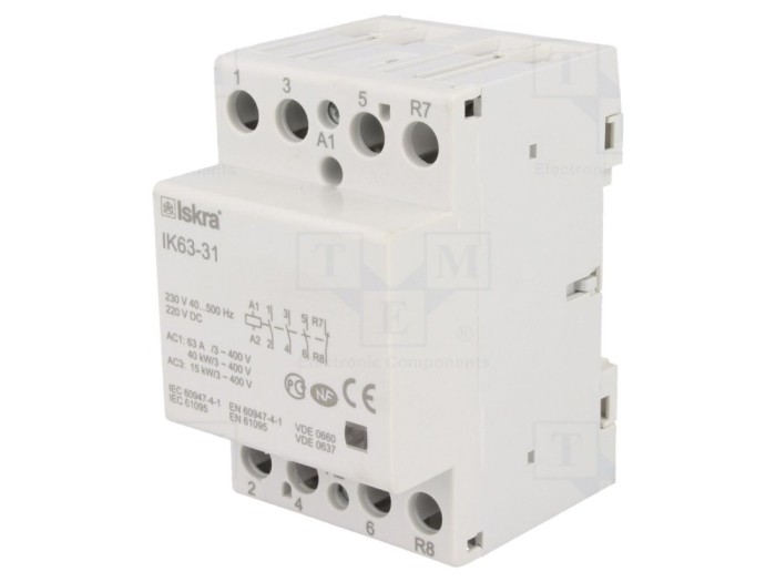 Contactor 4P 63A 230VAC 220VDC
