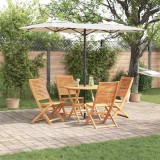 vidaXL Set de masă pentru grădină 5 pcs Maro Lemn Solid de Acacia 3375704