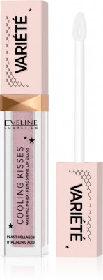 Luciu de buze, Eveline Cosmetics, Variete Cooling Kisses, 02 Sugar Nude, 6,8 ml foto