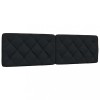 Gossi perna pentru tablie de pat, negru, 180 cm, material textil