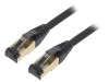 Patch cord Cat 8 negru 0,5m LSZH, Gembird