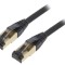 Patch cord Cat 8 negru 0,5m LSZH