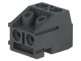 Regletă de conexiuni deconectabilă 5mm, 2 piste, unghi 90&deg; pentru instalații electrice