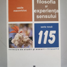 Filosofia si experienta sensului - Vasile Macoviciuc