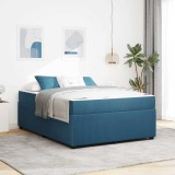 Cumpara ieftin Cadru de pat albastru 160 x 200 cm tesatura