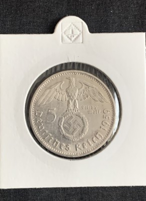 Moneda 5 reichsmark 1939 E argint foto