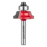 Burghiu freza pentru rotunjire decorativa, HM, 25.7x9.7mm, tija 6mm GRAPHITE 56H237 HardWork ToolsRange