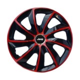 Set 4 Capace Roti 17 inchi (R17), Stig Rosu-Negru, Compatibil cu Jeep