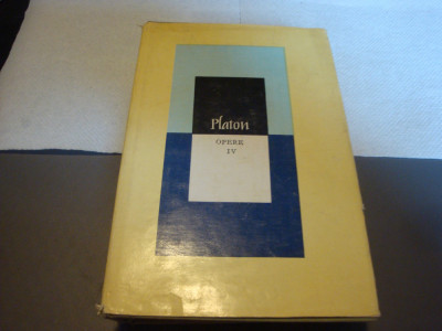 Platon - Opere - 1983 - volumul 4 foto