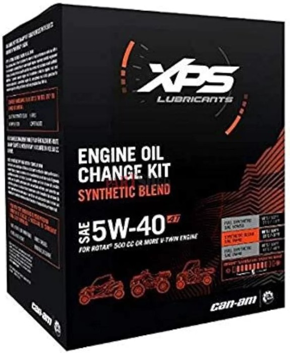 KIT SCHIMB ULEI MOTOR XPS FULLSINTETIC 4T 5W-40 (2.365 L) + FILTRU ULEI ATV CAN-AM