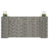 VidaXL Jardinieră gabion &icirc;n formă de H, s&acirc;rmă oțel, 260 x 40 x 120 cm 145662