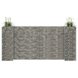 Gossi jardiniera gabion in forma de h, sarma otel, 260 x 40 x 120 cm
