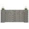 vidaXL Jardinieră gabion &icirc;n formă de H, s&acirc;rmă oțel, 260 x 40 x 120 cm 145662