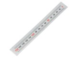 ELESA+GANTER Rigla autoadeziva mini 11mm x 150mm, GN 711-KUS-150-W-R, plastic, cifre orizontal