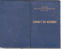 bnk div Carnet de membru Uniunea asociatiilor studentilor din RPR