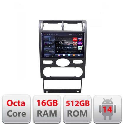 Navigatie Ford Mondeo intre anii 2004-2007 Android radio gps internet 8 core QLED 2K 16+512 360 Edotec CarStore Technology