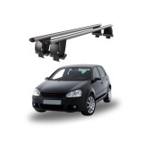 Bare transversale portbagaj auto aluminiu compatibile plafon neted Volkswagen Golf Plus 1K 2003-2008 argintii sau negre Cod: CB200101 Kit-102