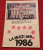 Foto fotbal-Calendar 1986-Echipa de fotbal AURUL BRAD (retur 1985-1986)