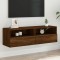 vidaXL Comodă TV de perete, stejar maro, 100x30x30 cm lemn prelucrat 836894
