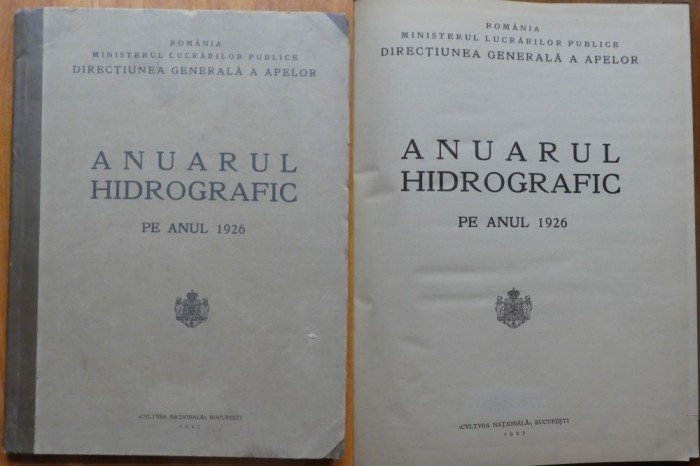 Anuarul hidrografic pe anul 1926