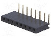 Conector 8 pini, seria {{Serie conector}}, pas pini 2.54mm, CONNFLY - DS1024-1*8R2