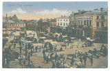 1658 - PLOIESTI, Market, Romania - old postcard - unused