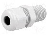 Presetupa poliamida, M12, IP68, HSK-L, HELUKABEL - HSK-L M12 RAL7035