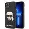 Husa originala iPhone 14 Plus Karl Lagerfeld 3D Design, Rubber Karl`s Head, negru, KLHCP14MKH3DBK