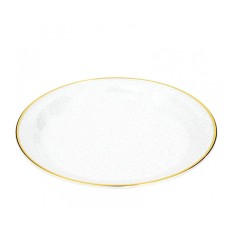 Tava decorativa eleganta Pufo Luxury pentru servire aperitive, prajituri, fructe, 27 cm
