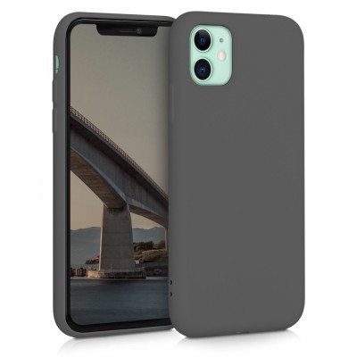 Husa pentru Apple iPhone 11, Silicon, Gri, 50791.155 foto