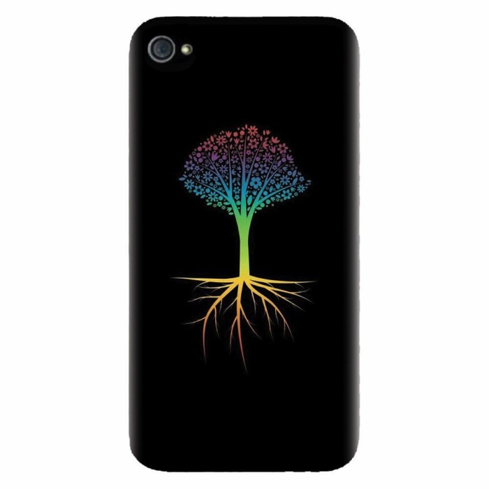 Husa silicon pentru Apple Iphone 4 / 4S, Tree 001