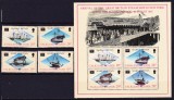 DB1 Ins. Falkland 1986 Ameripex SS Great Britain Vapor 4 v. + SS MNH