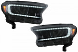 Faruri LED Light Bar Ford Ranger (2015-2020) LHD Negru cu Semnal Dinamic Performance AutoTuning