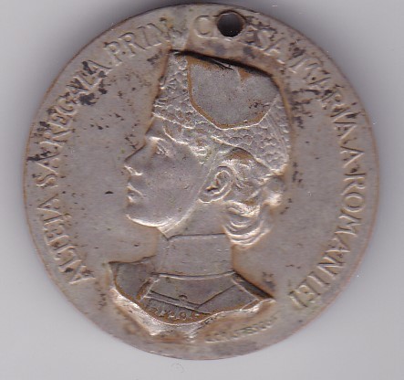 Medalie A.S.R. Alteta Sa Regala principesa Maria a Romaniei