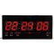 Ceas digital de perete cu display mare si afisaj Rosu, JH4622