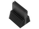 Radiator extrudat T universal negru 50mm x 40mm x 56mm